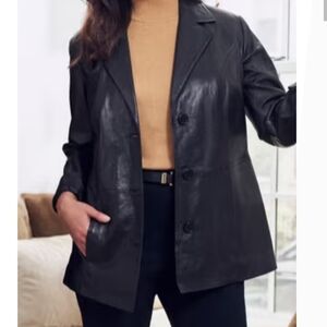 Jessica Black Leather Jacket